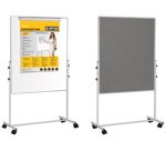 Tableau mixte mobile Duo, tableau blanc / feutre