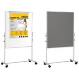 Tableau mixte mobile Duo, tableau blanc / feutre