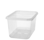 SmartStore Boîte de rangement BASIC M, 25 L, transparent