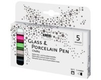 Marqueur Glass & Porcelain Pen Chalky, set de 5