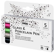 Marqueur Glass & Porcelain Pen Chalky, set de 5