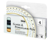 Marqueur Glass & Porcelain Pen Glamour, set de 4