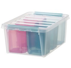 Boîte de rangement COLOUR 15, avec insert, 14 L
