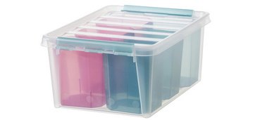 Boîte de rangement COLOUR 14 L, avec insert