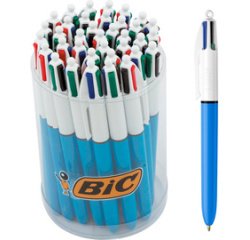 BIC Stylo à bille 4Colours Original, présentoir de comptoir