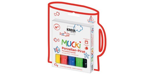 MUCKI Feutre pour porcelaine 'MUCKI', set de 5