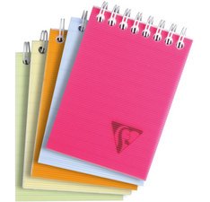 Linicolor, wirebound a7 pad 160g micro-perforated sq.5x5 ass colour - assortment