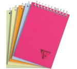 Bloc reliure intégrale Linicolor FRESH en-tête A6 160 pages détachables ligné couverture plastique polypropyène rainuré Couleur aléatoire - Assortis