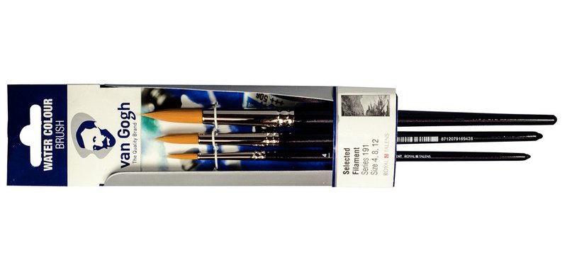 ROYAL TALENS van Gogh Pinceau aquarelle 191, N. 4 / 8 / 12