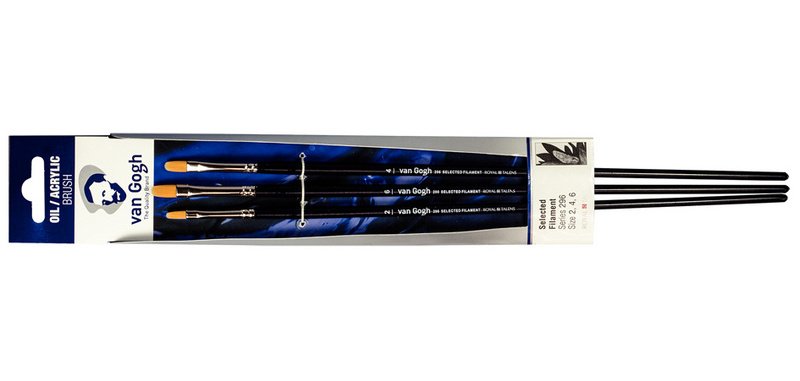 ROYAL TALENS van Gogh Pinceau huile/acrylique 296, N. 2/4/6