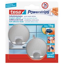 Powerstrips zelfklevende haak SMALL, metaal, rond