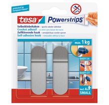 Powerstrips Crochet adhésif SMALL, métal, long