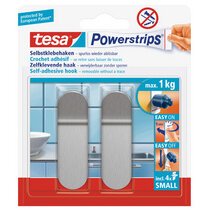 Powerstrips zelfklevende haak SMALL, metaal, lang