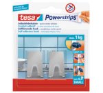 Powerstrips Crochet adhésif SMALL, métal, rectangulaire