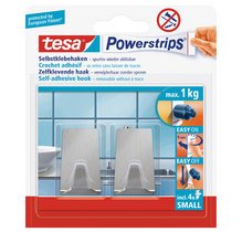 Powerstrips Crochet adhésif SMALL, métal, rectangulaire