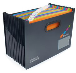 SupaFile Sorter, A4, 13 compartments, black