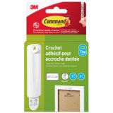 3M  Crochet en dents de scie pour tableaux, blanc
