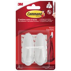 Design ophanghaak 3M, plastic, maat: M, wit