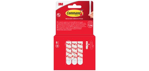 Command languettes, medium, blanc, blister de 8 pièces