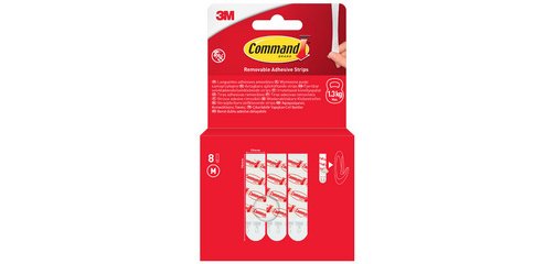 3M  Paquet de recharge languettes adhésives, blanc