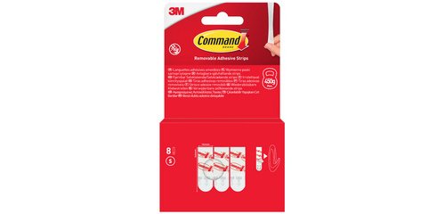 Adhesive mini hooks, pack of 16 pieces