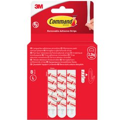 3M  Paquet de recharge languettes adhésives, blanc