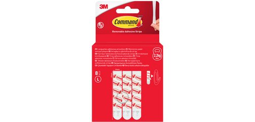 3M  Paquet de recharge languettes adhésives, blanc