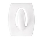 3M  Mini-crochet, plastique, taille: S, blanc