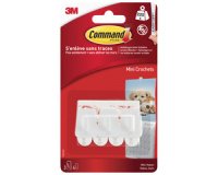 Mini-ophanghaakje 3M, plastic, maat S, wit