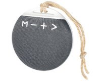 Haut-parleur bluetooth V4.2, dragonne, blanc/gris