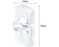 3M  Clip décoratif, plastique, taille XS, transparent