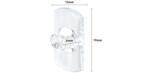 3M  Clip décoratif, plastique, taille XS, transparent