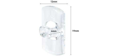 3M  Clip décoratif, plastique, taille XS, transparent