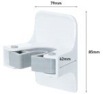 3M  Porte-balais pour manche de diamètre: 25 mm