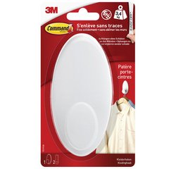 3M  Crochet pour vêtement, plastique taille XL blanc