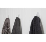 3M  Crochet pour salle de bain, plastique, blanc