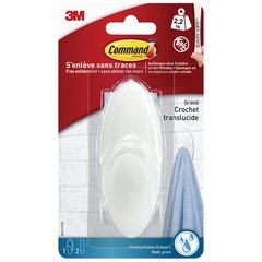 3M  Crochet pour salle de bain, plastique, blanc