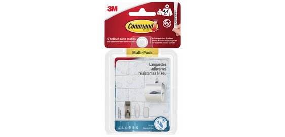 3M  Languette adhésive pour salle de bain, assorti