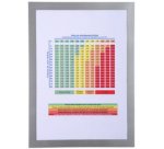 Pochette d'affichage magnétique A4 - Argent