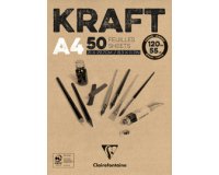 Kraft bloc collé 50F A4 120g