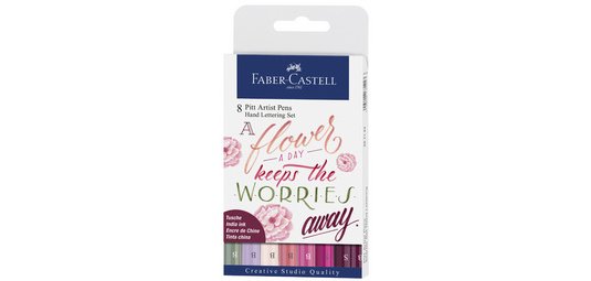 FABER-CASTELL Feutre PITT artist pen, étui de 8