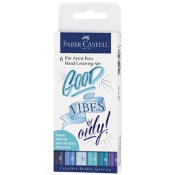 FABER-CASTELL Viltstift PITT artist pen, etui van 6