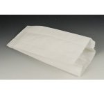 Sachet à soufflet en papier, blanc