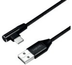 Câble USB 2.0, USB-A - USB-C mâle, 0,3 m, noir