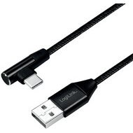 Câble USB 2.0, USB-A - USB-C mâle, 1,0 m, noir