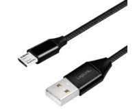 Câble USB 2.0, USB-A - Micro USB, 0,3 m