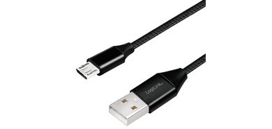 Câble USB 2.0, USB-A - Micro USB, 0,3 m