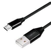 Câble USB 2.0, USB-A - Micro USB, 1,0 m, rouge