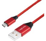 Câble USB 2.0, USB-A - Micro USB, 0,3 m, rouge