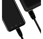 Câble USB 2.0 avec règle, USB-A - USB-C mâle, noir